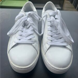 Puma Basket Classic White Sneakers Men’s Size 11 Leather Low Top Shoes